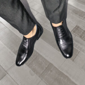 Zapatos de Vestir Negro Oxford Hombre