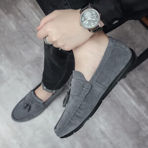 Mocasines Casuales Gris Hombre
